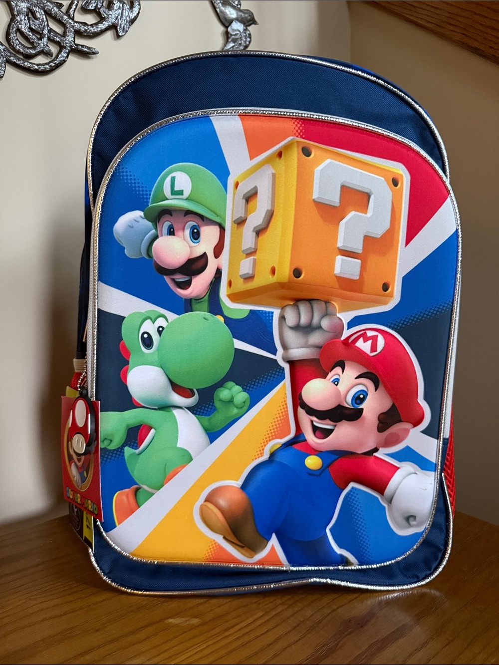 Super Mario Kids Backpack — Blue, Red, Green - NWT!!